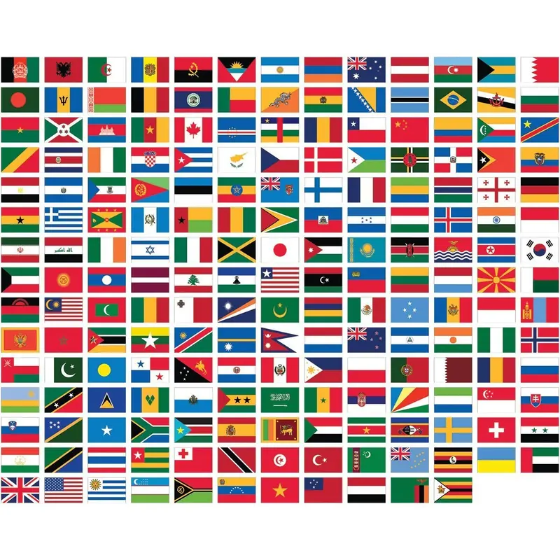 100 Nations Flag Pack - SAVE UPTO £30!