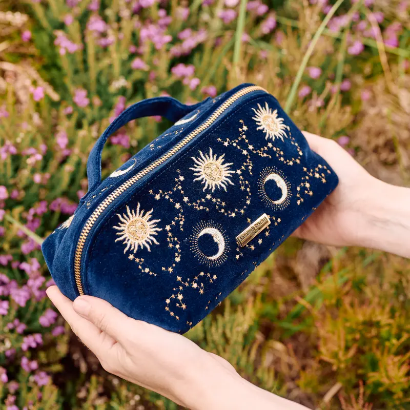 18962 - Celestial Sun & Moon Open Flat Makeup Bag