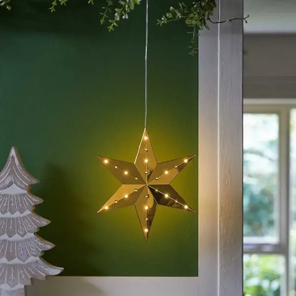 20cm Christmas Shooting Shower LED Light - Gold - Multi Function