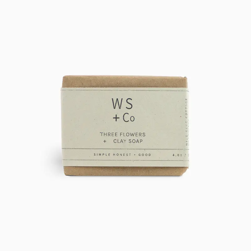 3Fsoap100 - Three Flowers + Clay Soap