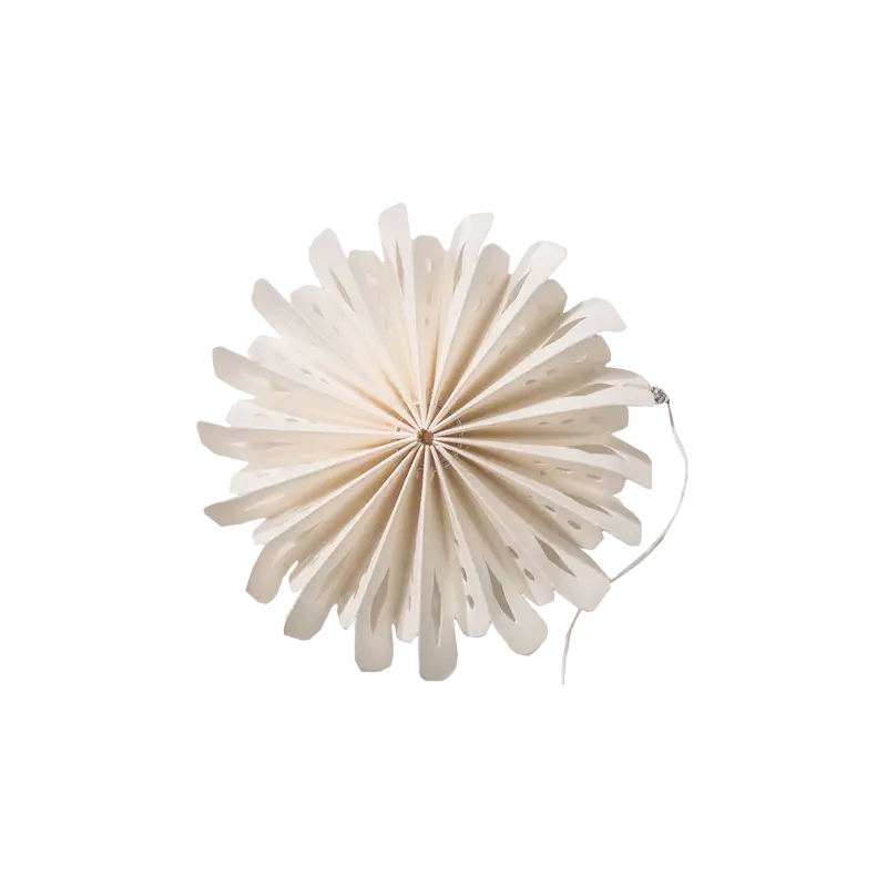 6 Mini Paper Hanging Snowflake Decorations