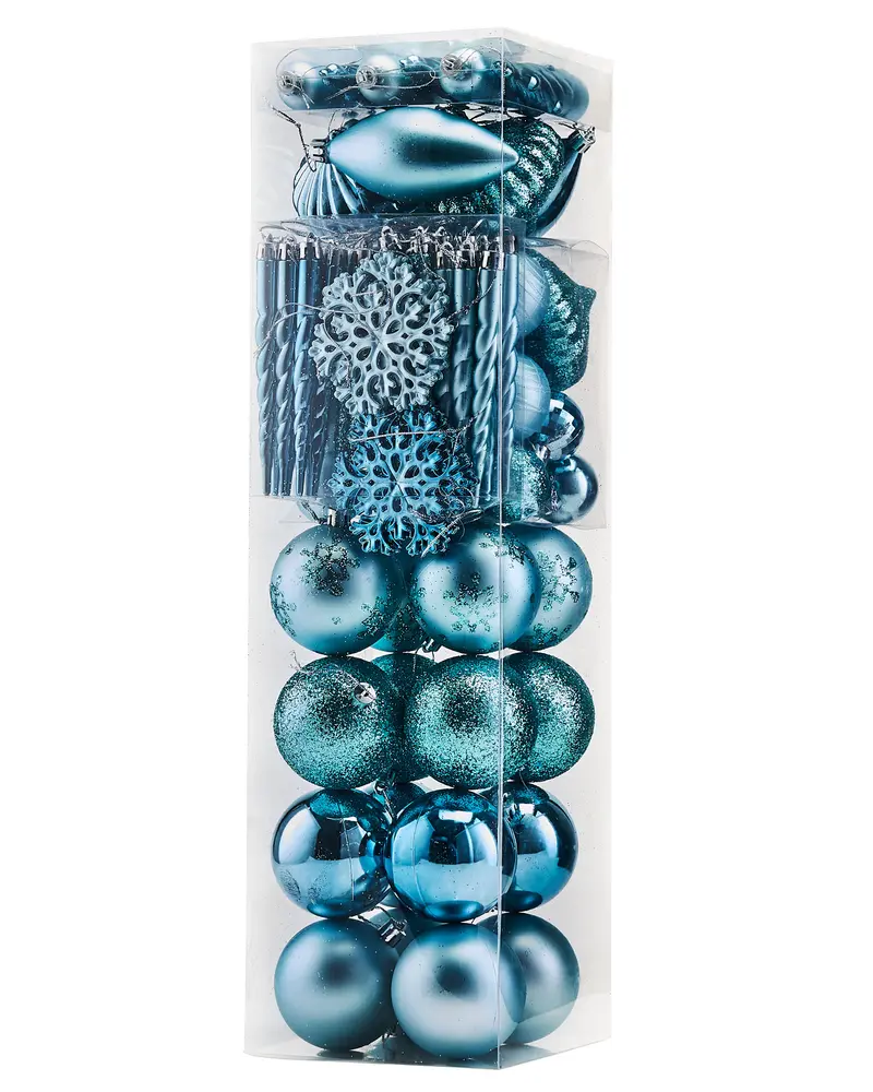 72 Teal Shatterproof Baubles
