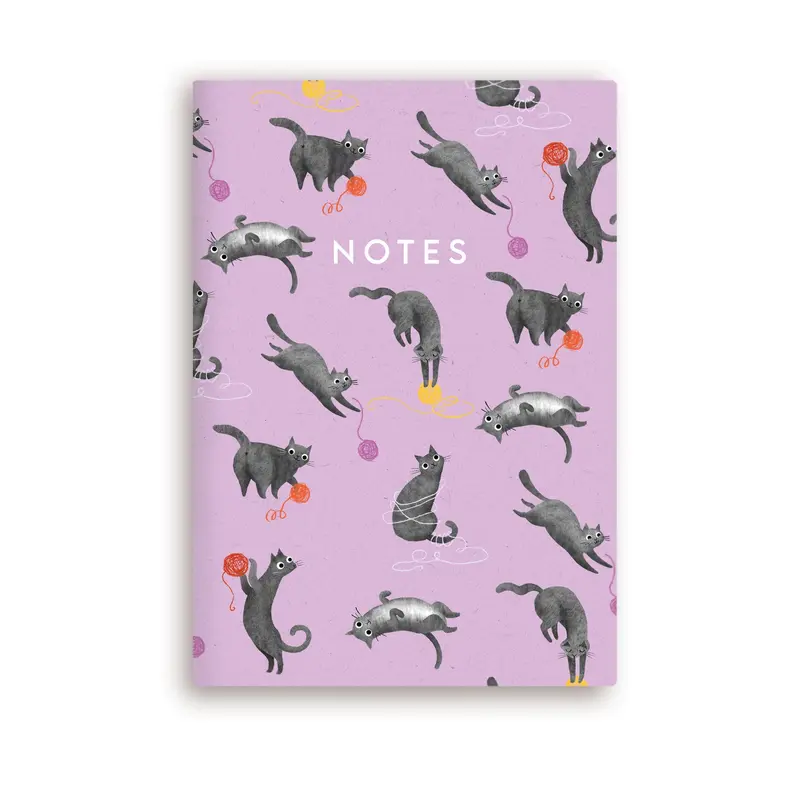 A5 Cats Pattern Notebook