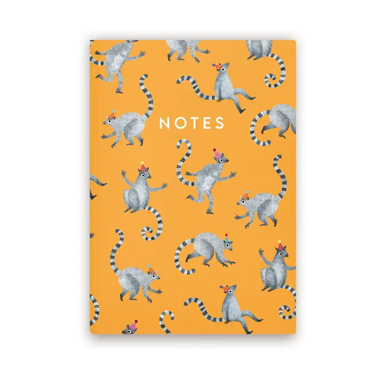 A5 Lemur Pattern Notebook
