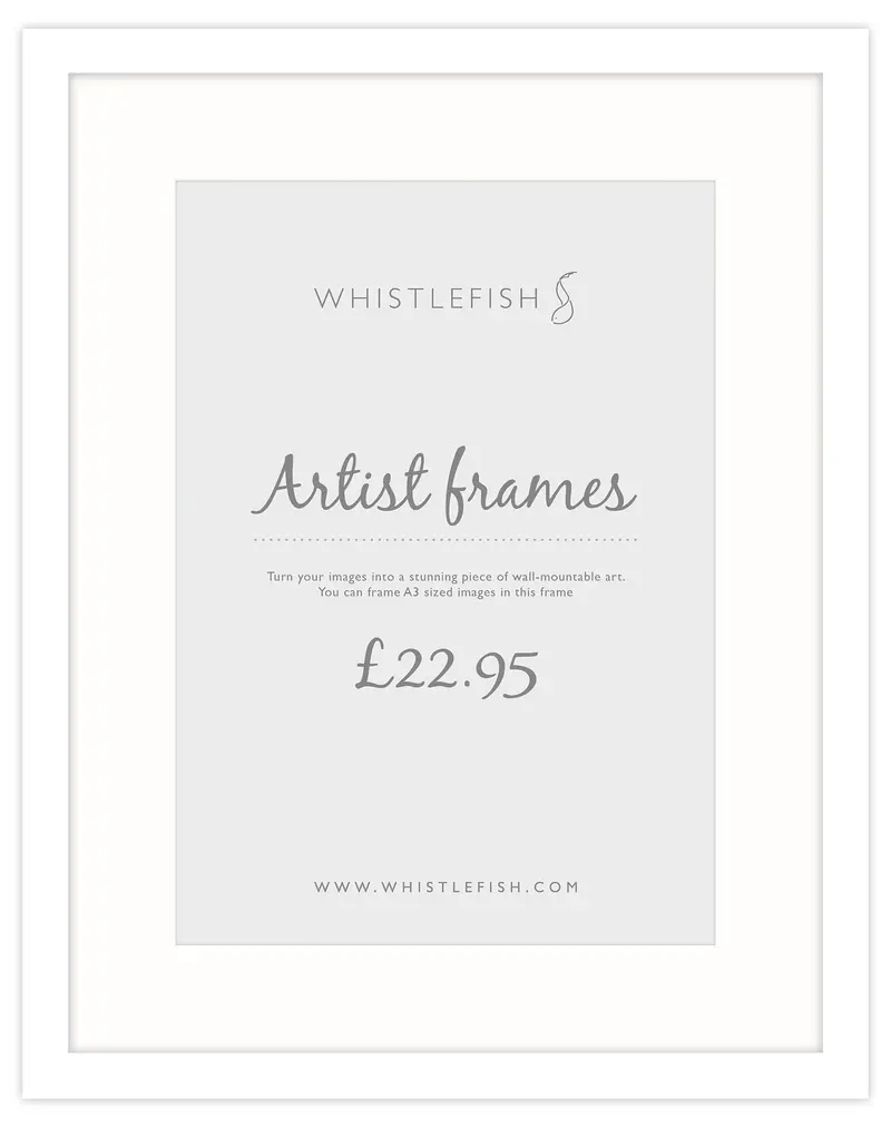 AF11F - White Picture Frame A3