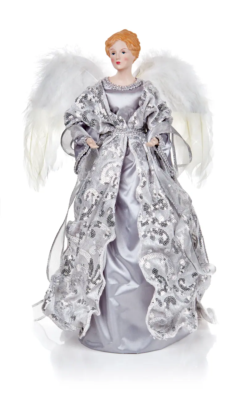 Angel Tree Topper with Feather Wings