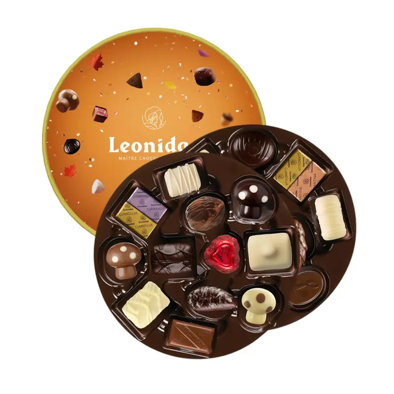 Autumn Round Gift Box - 25 Chocolates