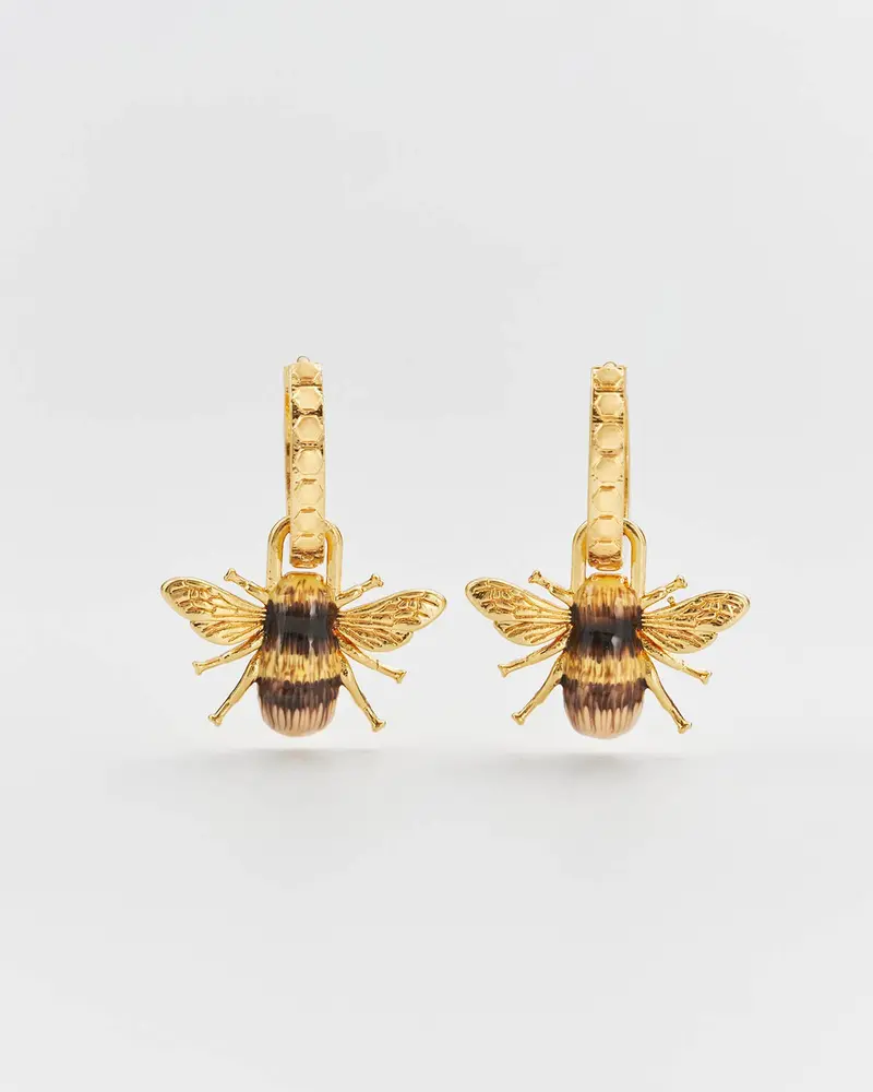 Bee Huggie Earrings