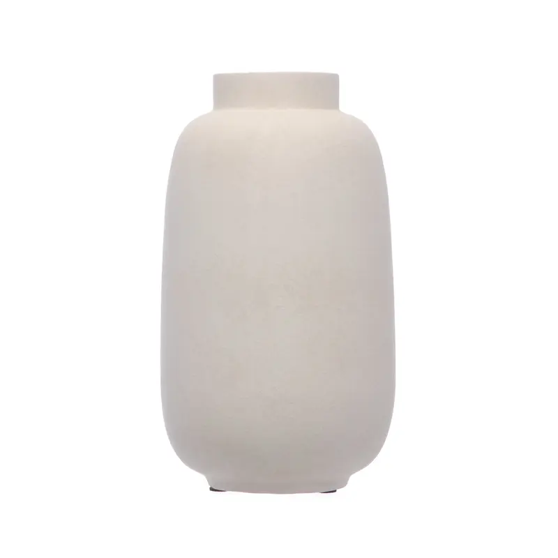 Biscuit Ceramic Textured Vase - 41cm