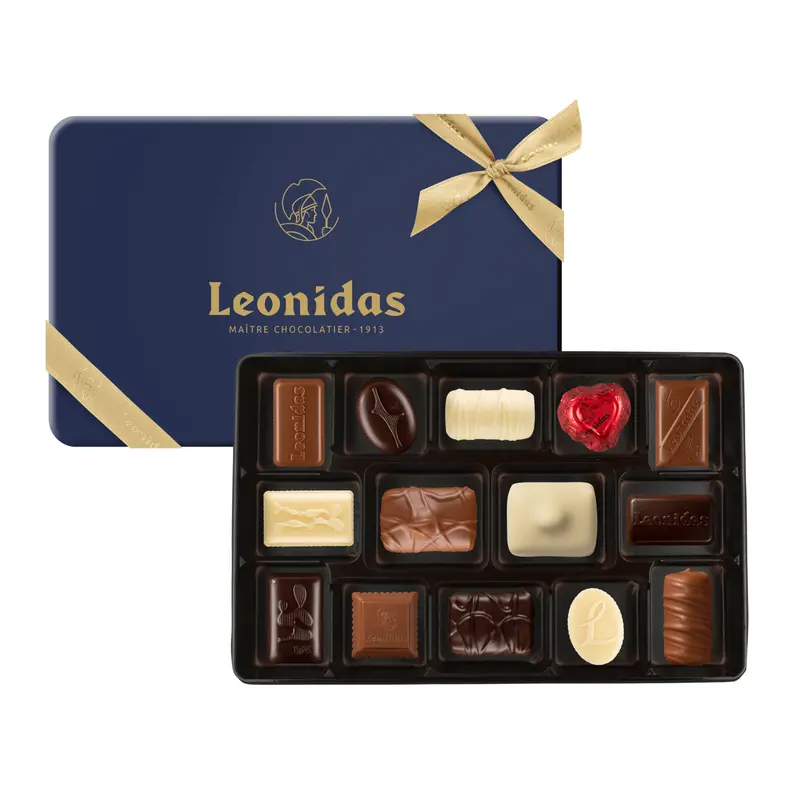 Blue Tin Chocolate Box
