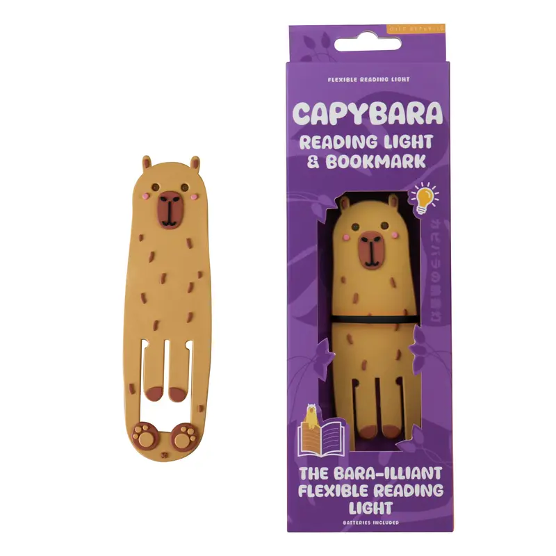 Capybara Reading Light & Bookmark – Cute Book Light