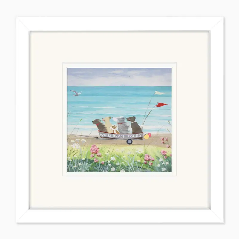 CD06 - Wild Beach Tours Framed Card