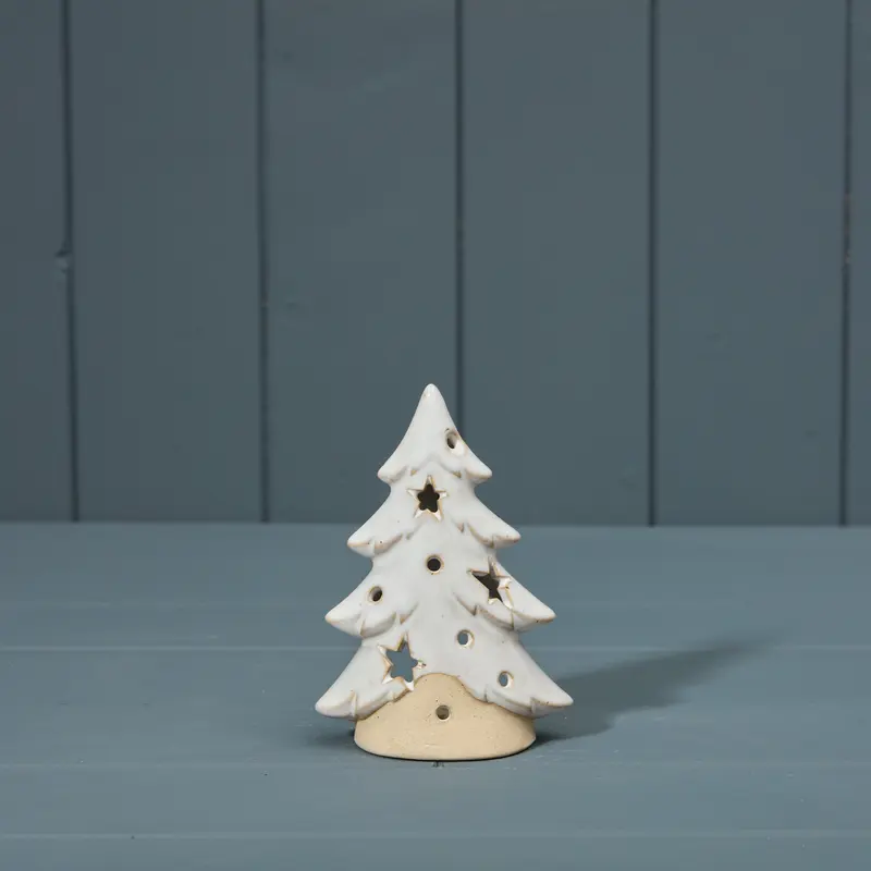 Ceramic Tree Tealight Holder - 12.5 cm