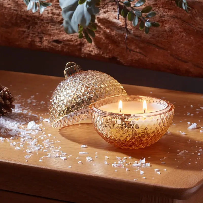 Champagne Bauble Candle