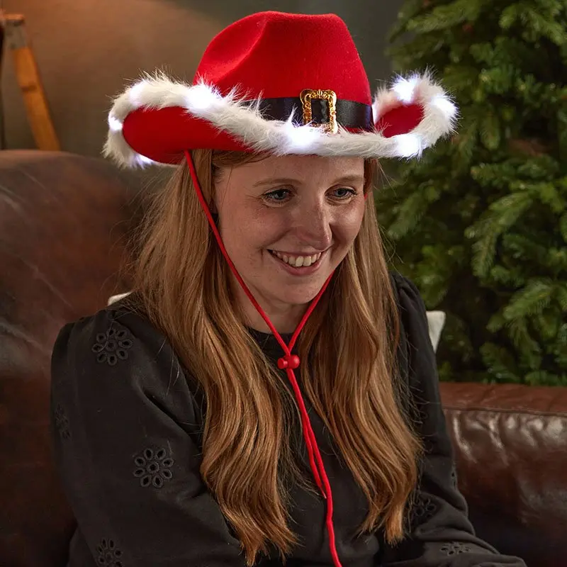 Cowboy Santa Hat