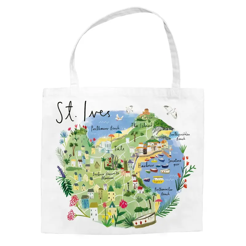 CR03TB - St Ives Map Tote Bag