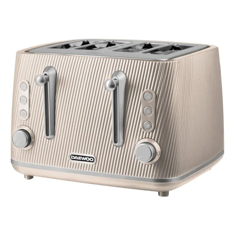 Daewoo Cascade 4 Slice Toaster - Taupe
