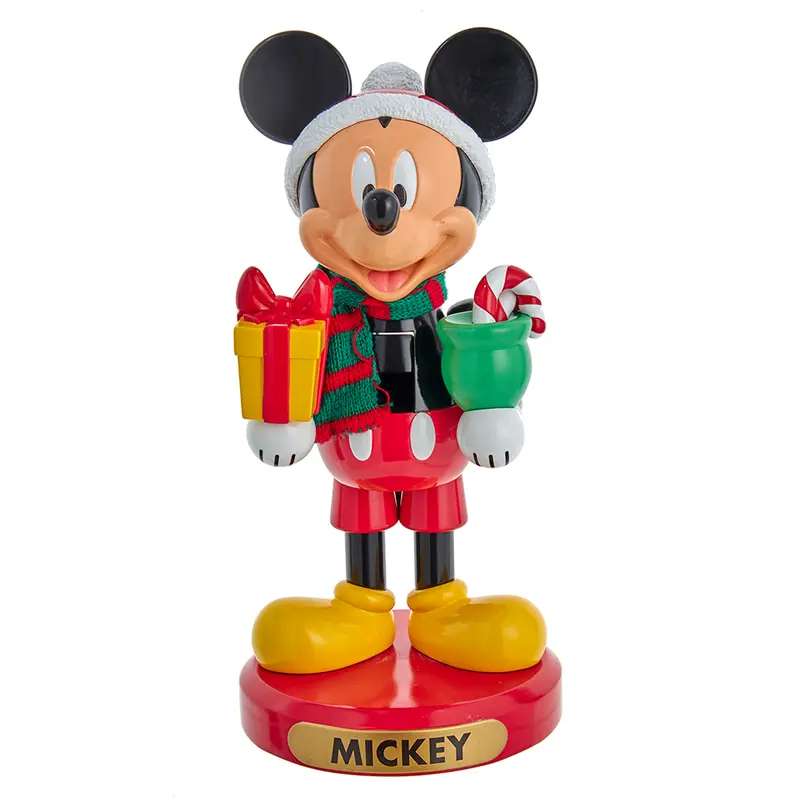 Disney Mickey Mouse Nutcracker with Hat & Present