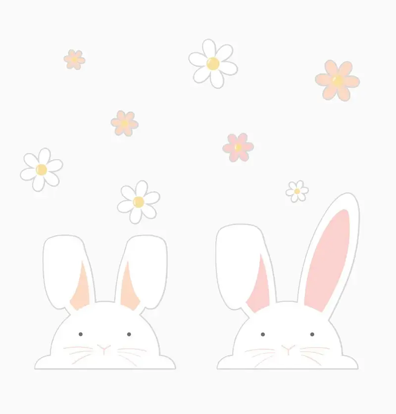 EGG-218 - Bunny Window Stickers