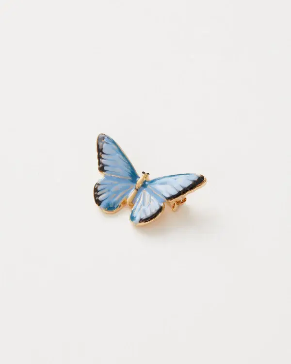 Enamel Butterfly Brooch