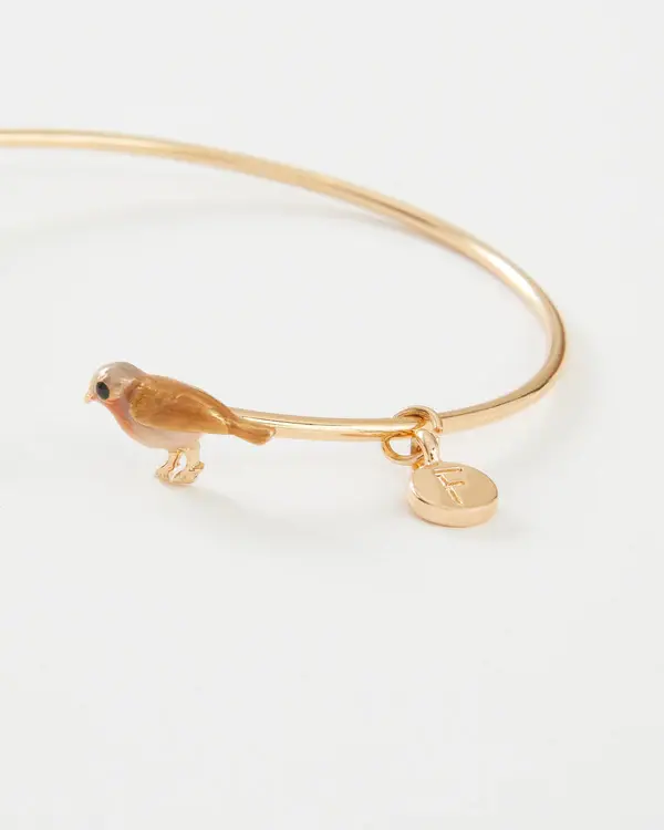 Enamel Robin Bangle