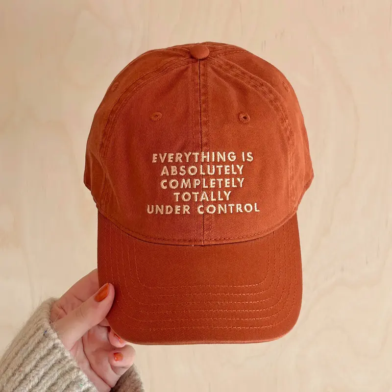 Everything is Under Control - Cotton Baseball Cap - Burnt Orange