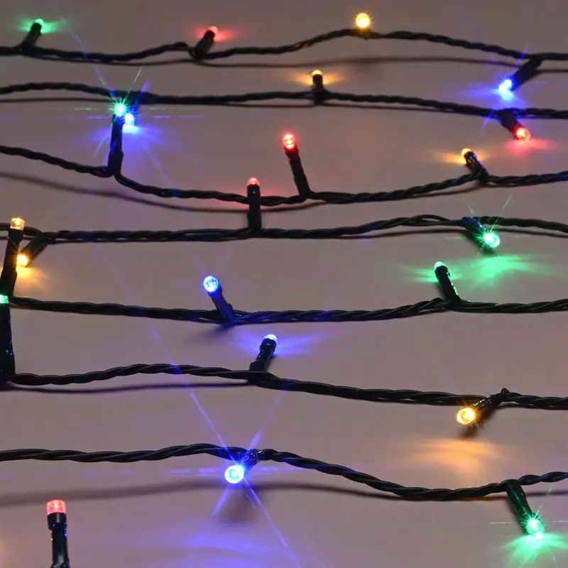 Festive 200 LED Battery Timer String Christmas String Lights - Multi Colour - P066461