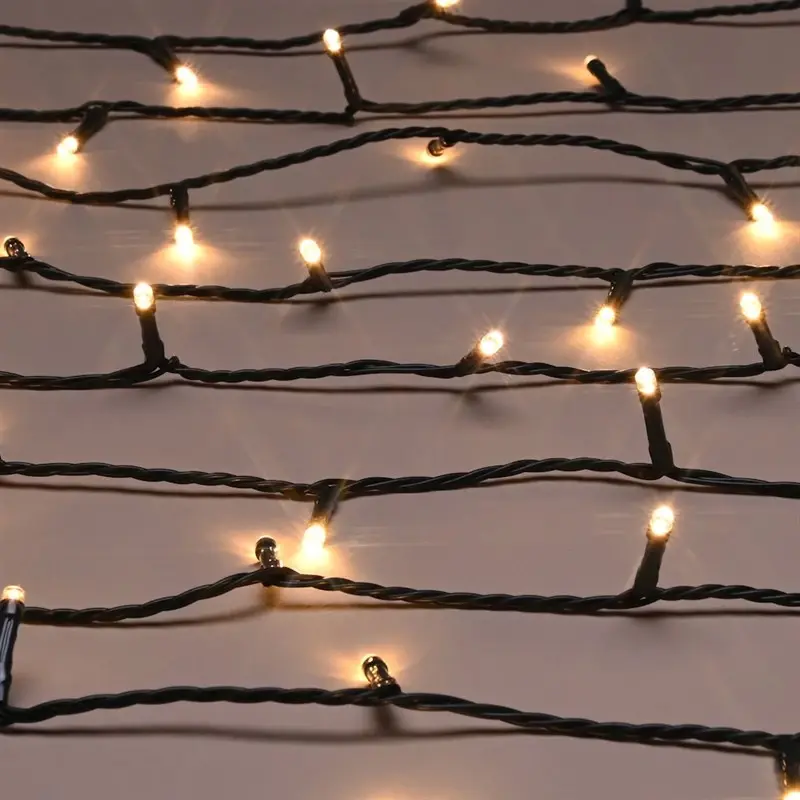 Festive 200 LED Battery Timer String Christmas String Lights - Warm White - P066460