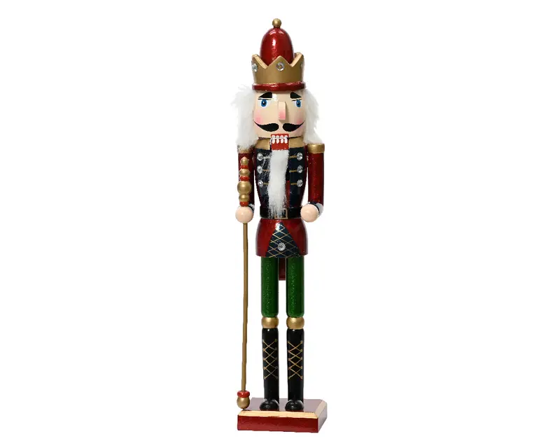 Firwood Standing Nutcracker with Sceptre - 38cm