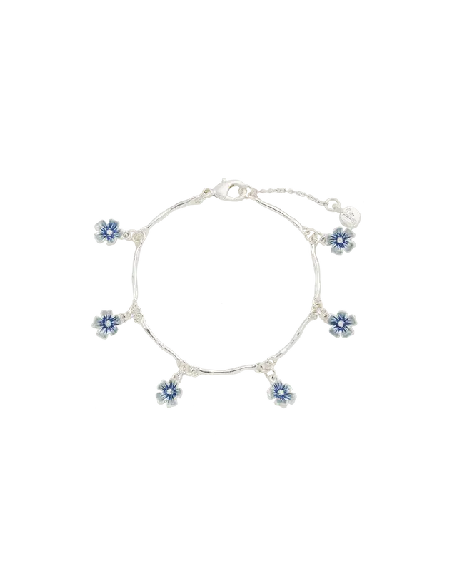 Forget Me Not Silver Bracelet