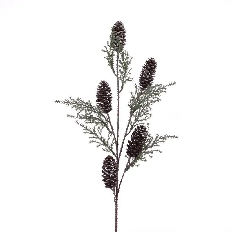 Frosted Pinecone Spray - 76cm