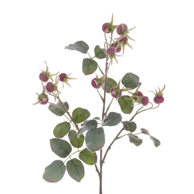 Frosted Rosehip Spray - 85cm
