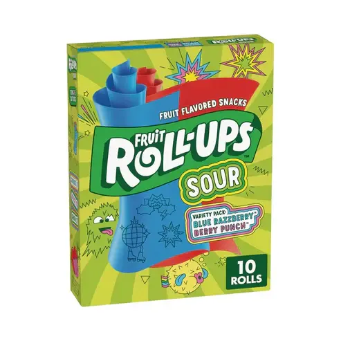 Fruit Roll Ups Sour 10 Pack 141g