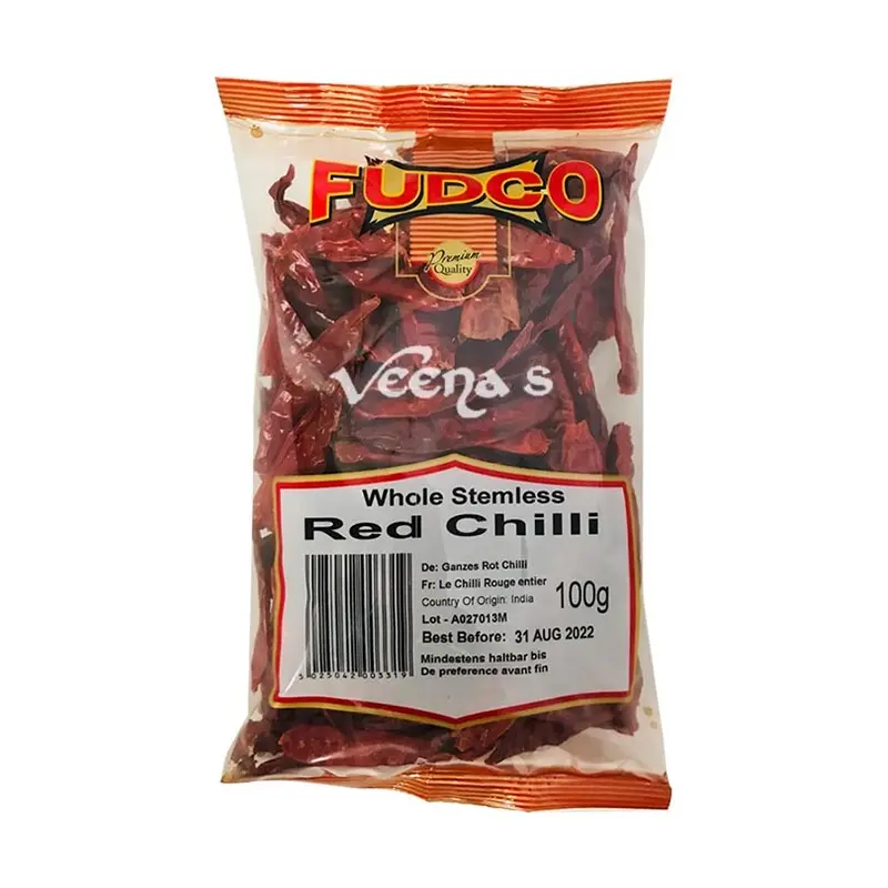Fudco Whole Stemless Red Chilli