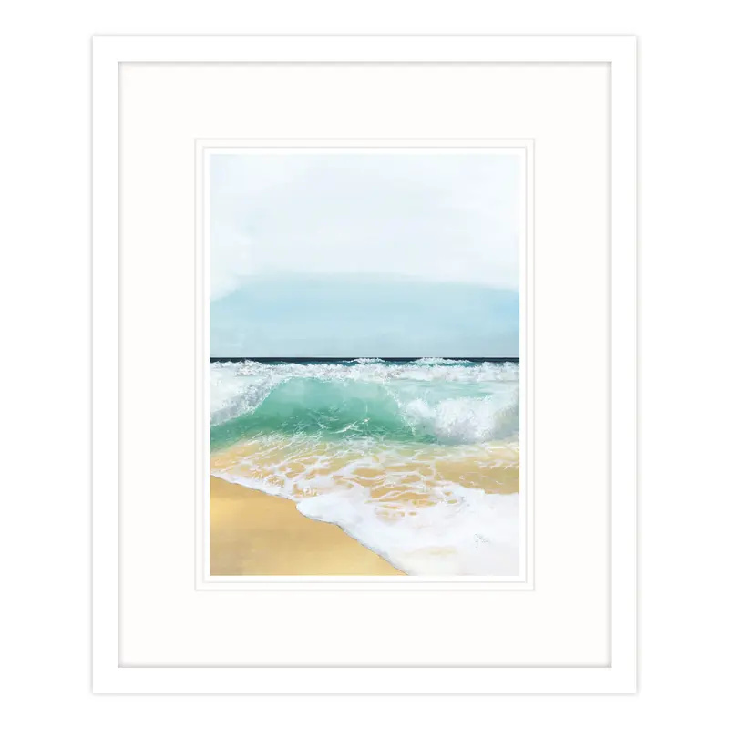 GH17F - Wave Break Framed Print