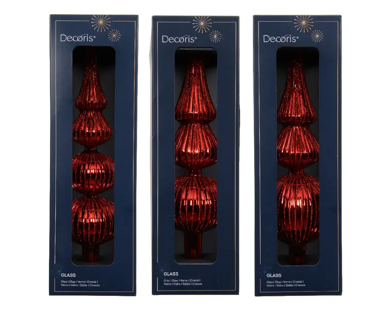 Glass Red Treetopper
