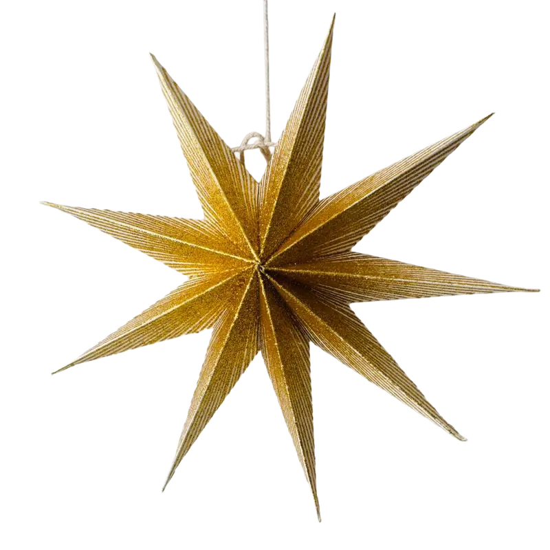 Gold Mini Paper Star (25cm)