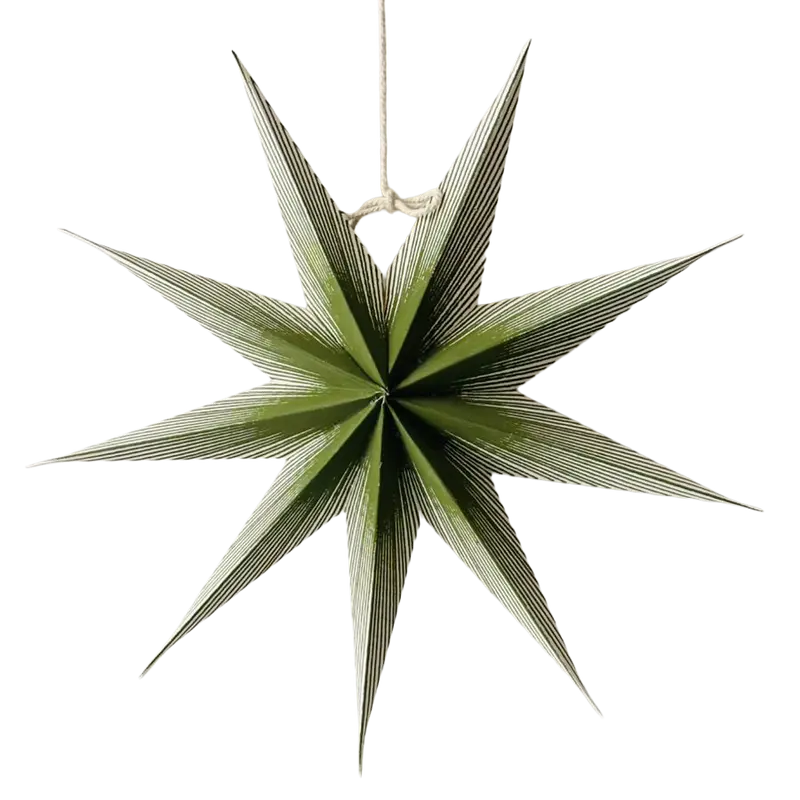 Green Mini Paper Star (25cm)
