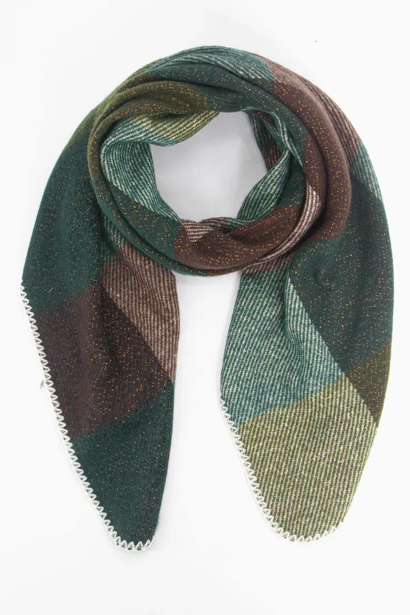 Greenery - Checked Winter Scarf