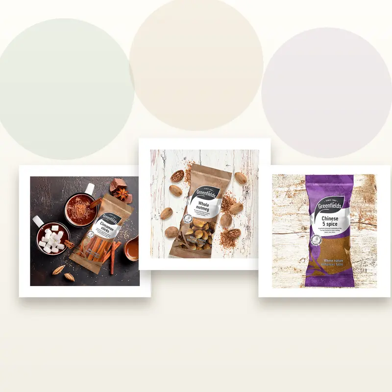Greenfields Aromatic Spice Essentials Bundle – Cinnamon, Nutmeg & Five Spice