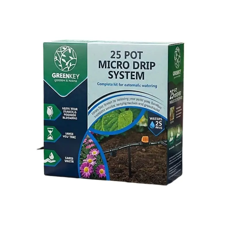 Greenkey 25 Pot Micro Drip Irrigation System Automatic Watering Kit