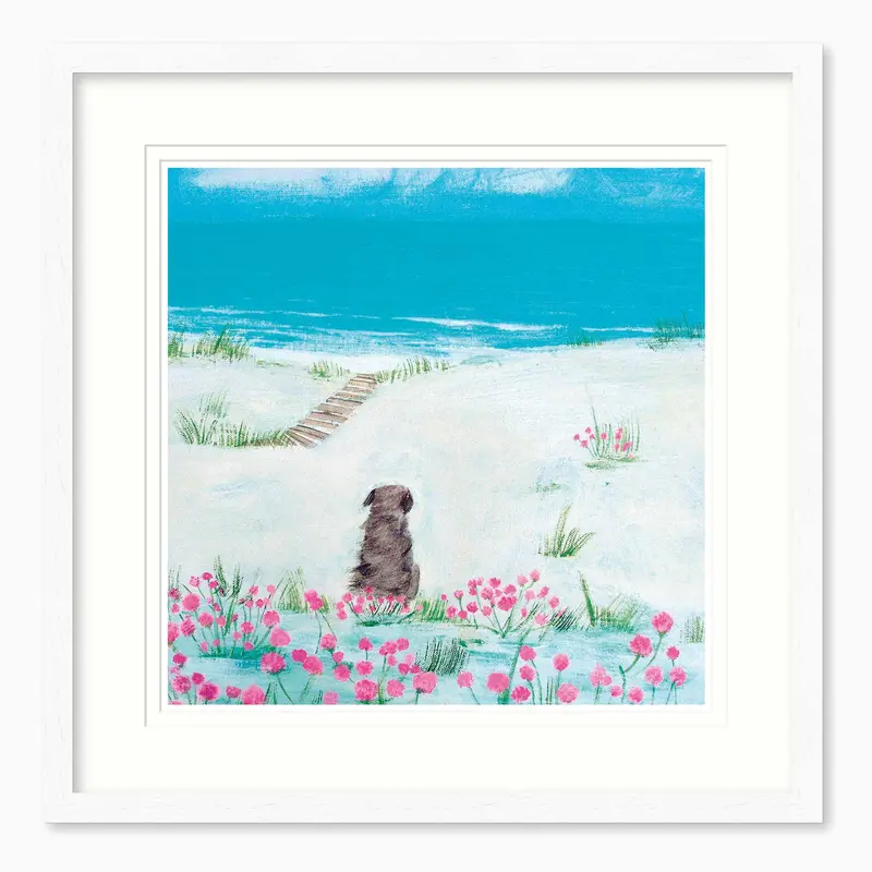 HC306F - Sea Pinks Medium Framed Print