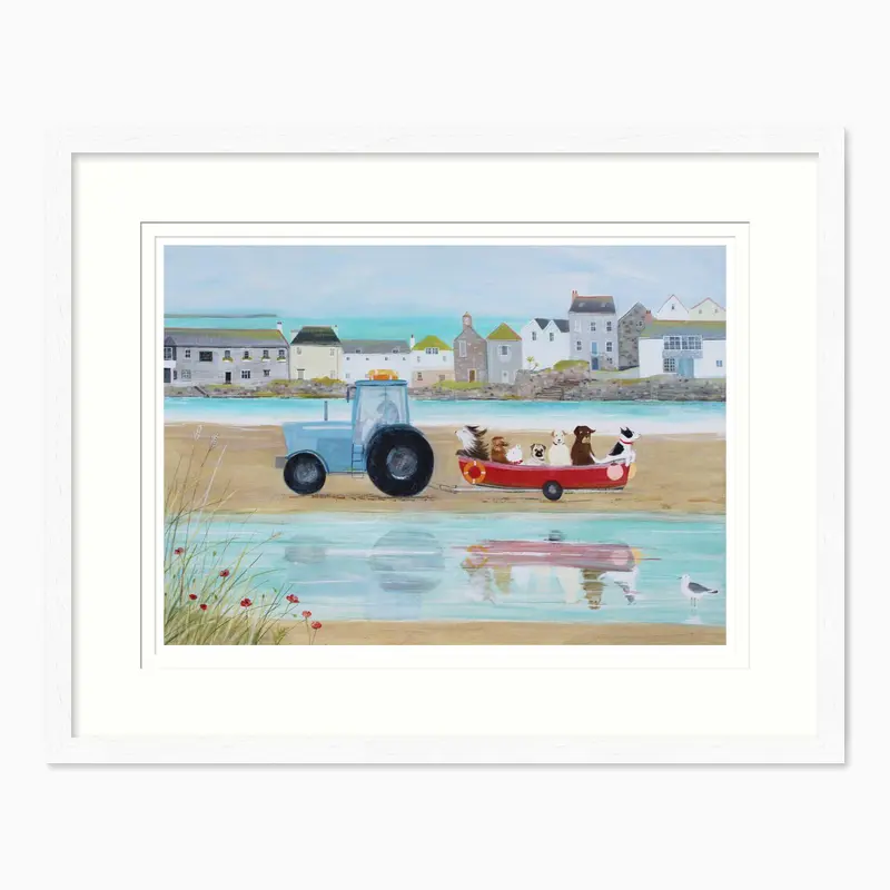 HC340F - Beach Trip Framed Print