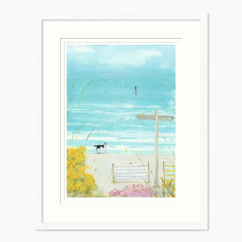 HC343F - On The Beach Framed Print