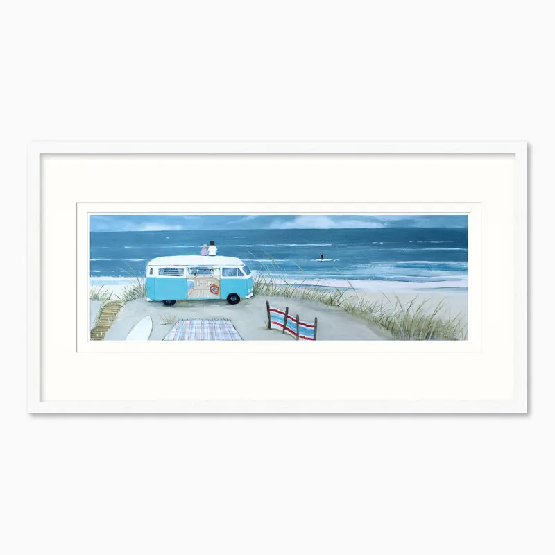 HC348F - Social Distancing Framed Print