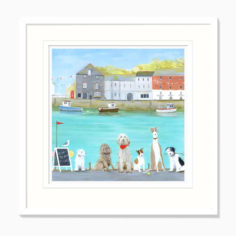 HC355F - Boat Trip Medium Framed Print