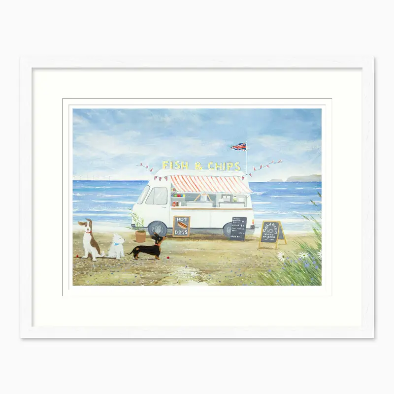 HC356F - First In Line Large Framed Print