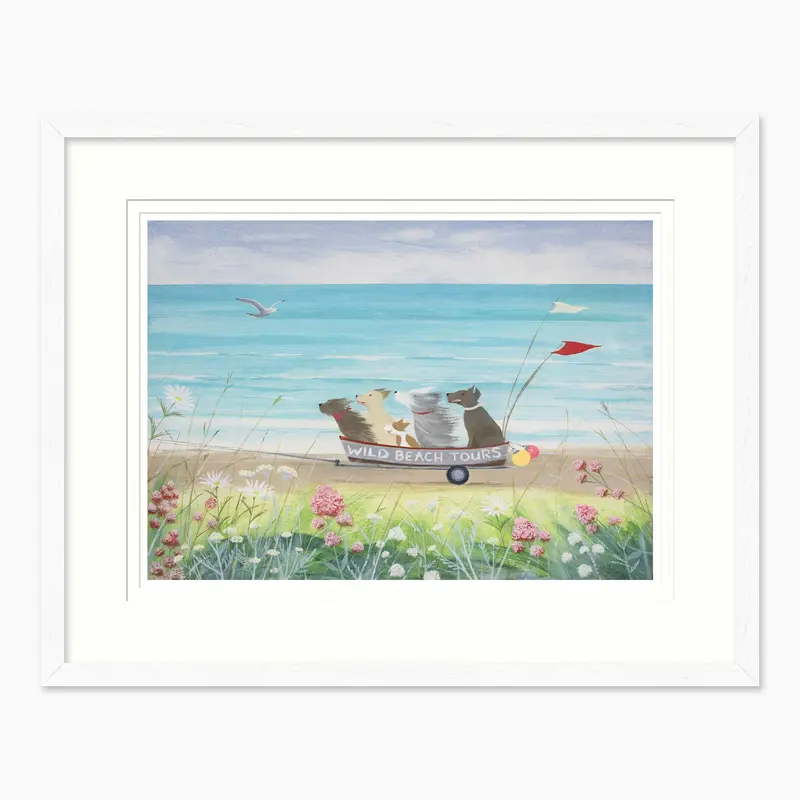 HC367F - Wild Beach Tours Medium Framed Print
