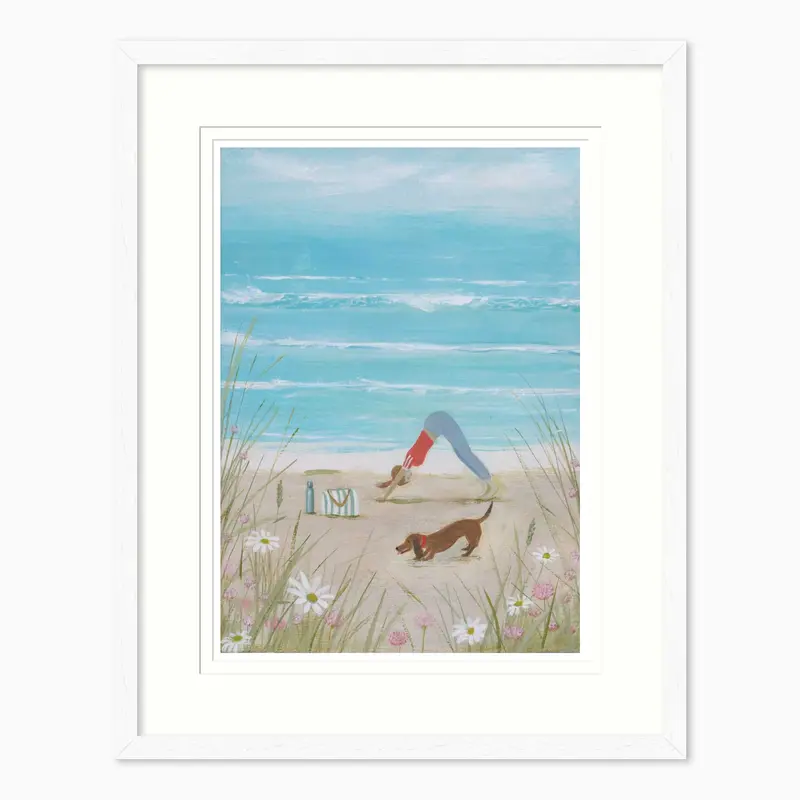 HC369F - Downward Dog Framed Print