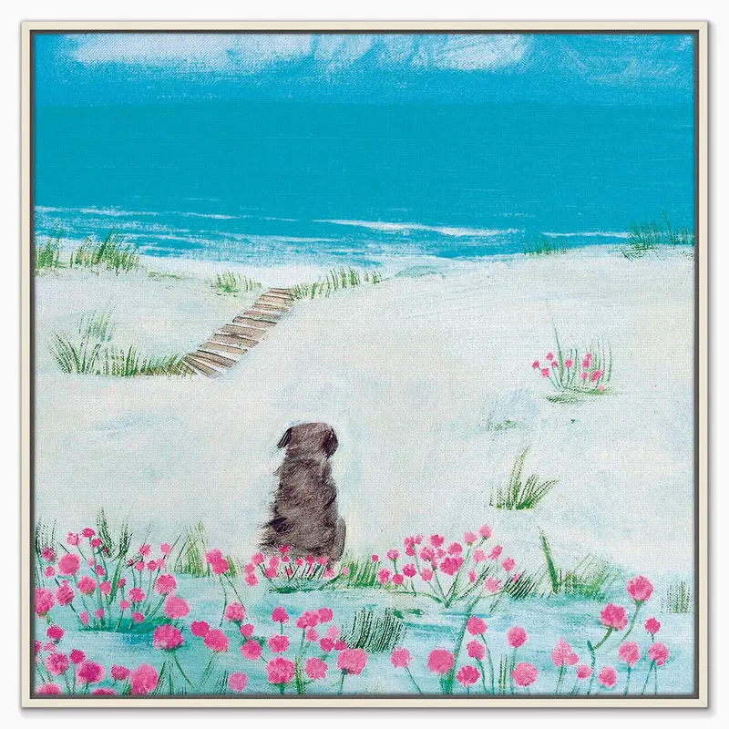 HCC306F - Sea Pinks Framed Canvas
